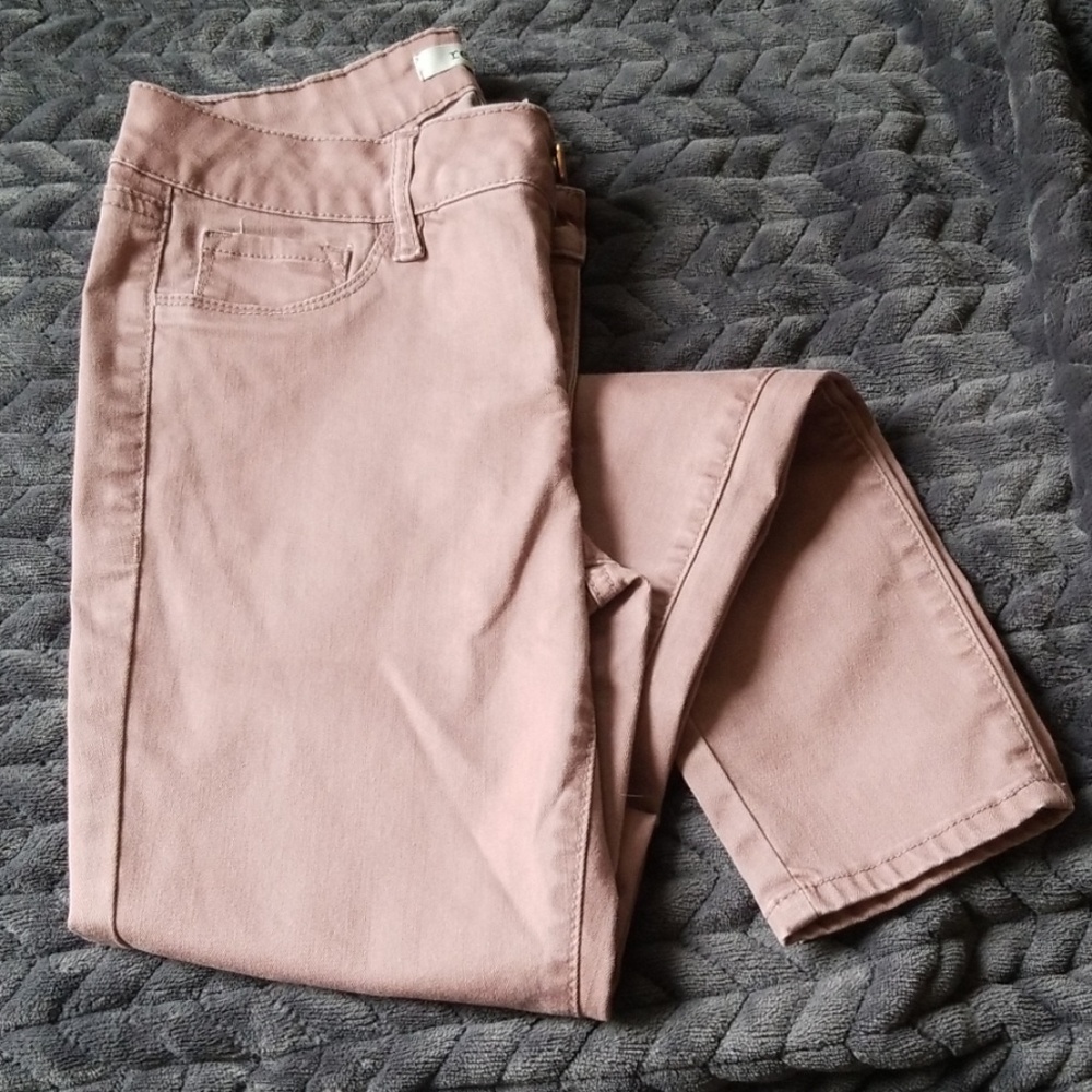 Blush-Toned Skinny Pants